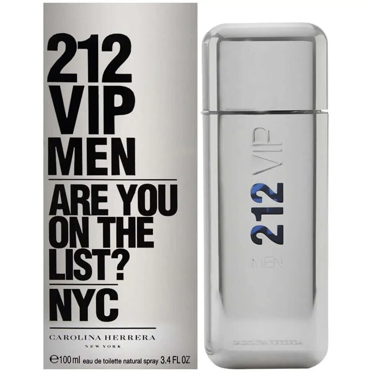 Carolina Herrera 212 VIP Men Eau de Toilette 3.4 oz fragrance bottle