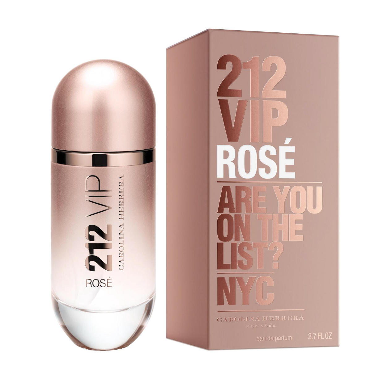 Carolina Herrera 212 VIP Rosé Eau de Parfum 2.7 oz fragrance bottle