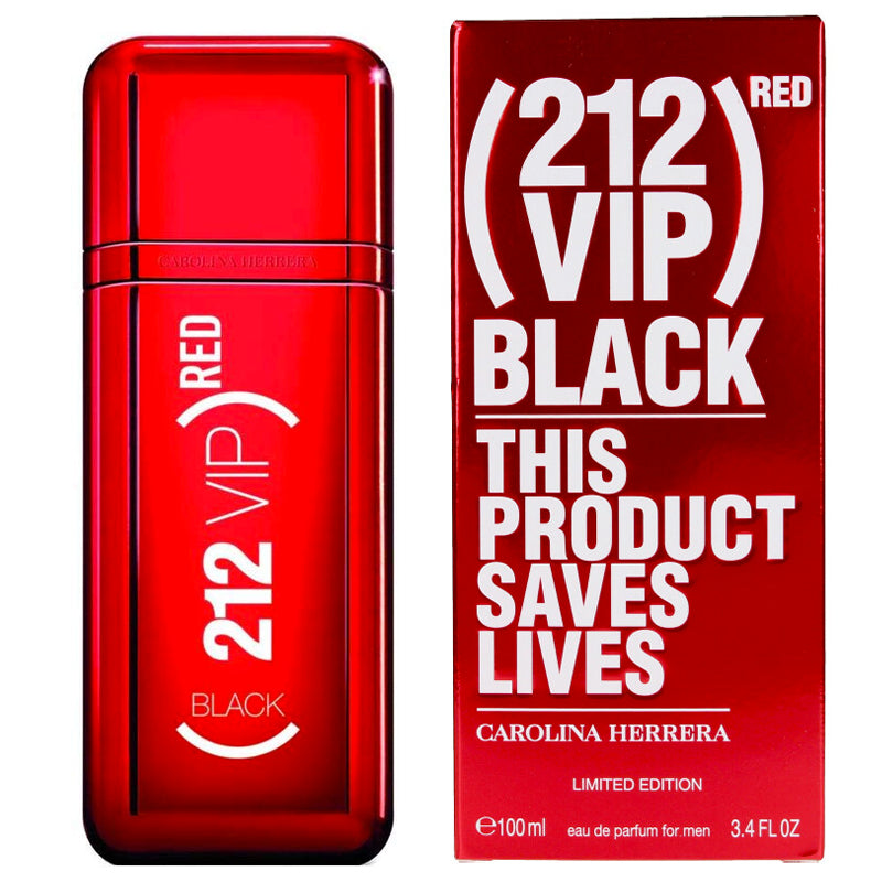 Carolina Herrera 212 VIP Black Red Eau de Parfum 3.4 oz fragrance bottle