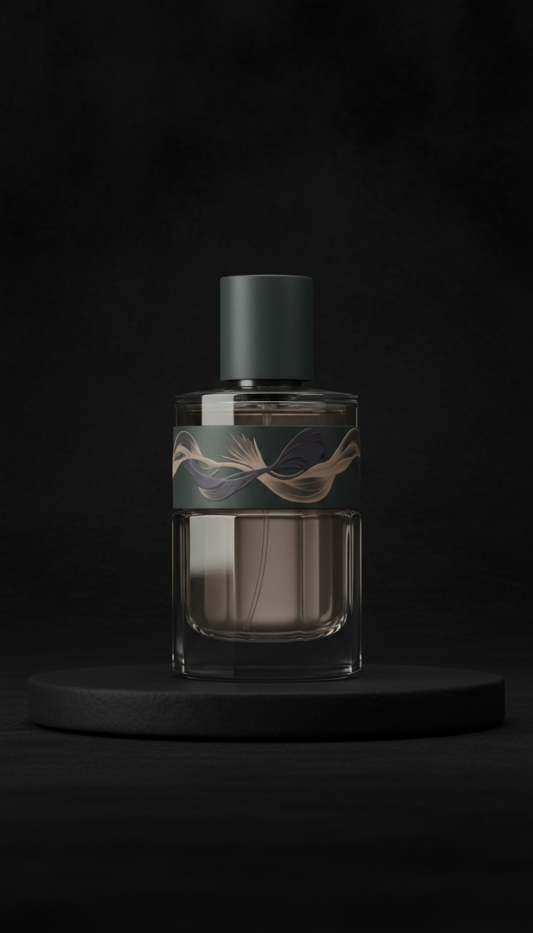 Eau de parfum glass bottle