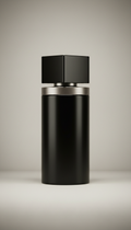 Eau de parfum with matte black glass