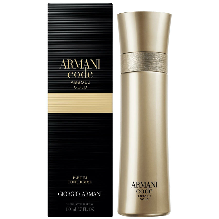 Giorgio Armani Code Absolu Gold Parfum 3.7 oz fragrance bottle