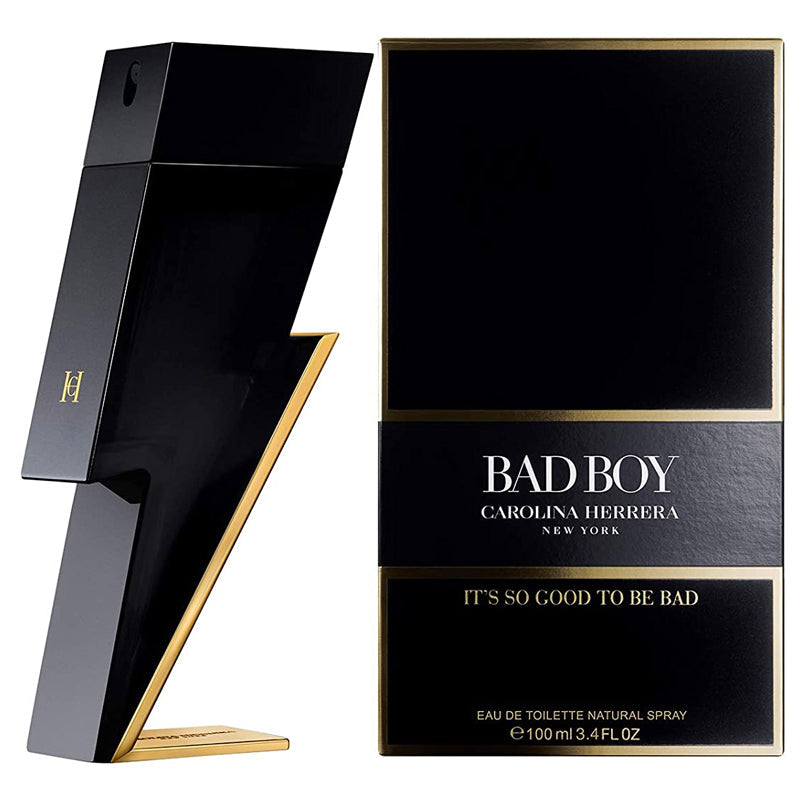 Carolina Herrera Bad Boy Eau de Toilette 3.4 oz fragrance bottle