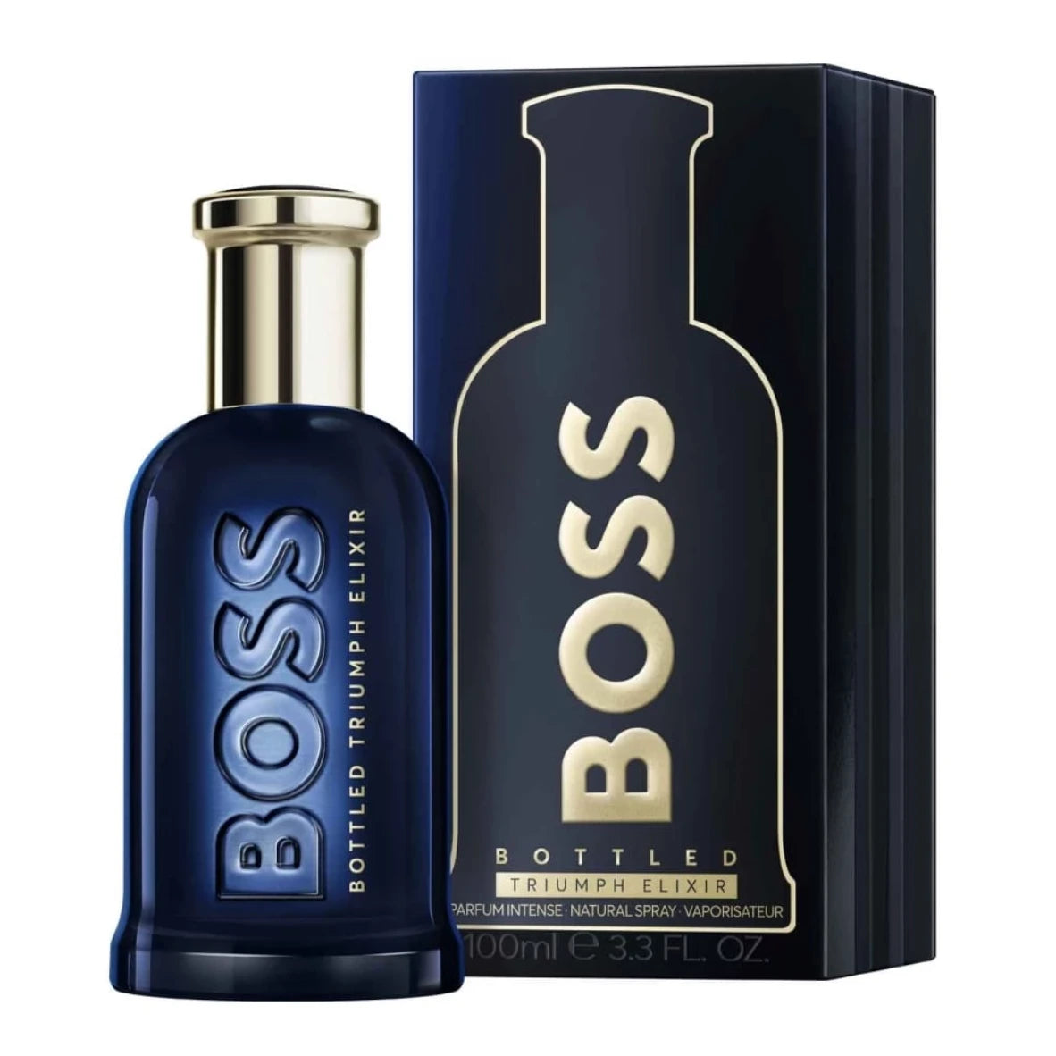 Hugo Boss Bottled Triumph Elixir Parfum Intense 3.3 oz fragrance bottle