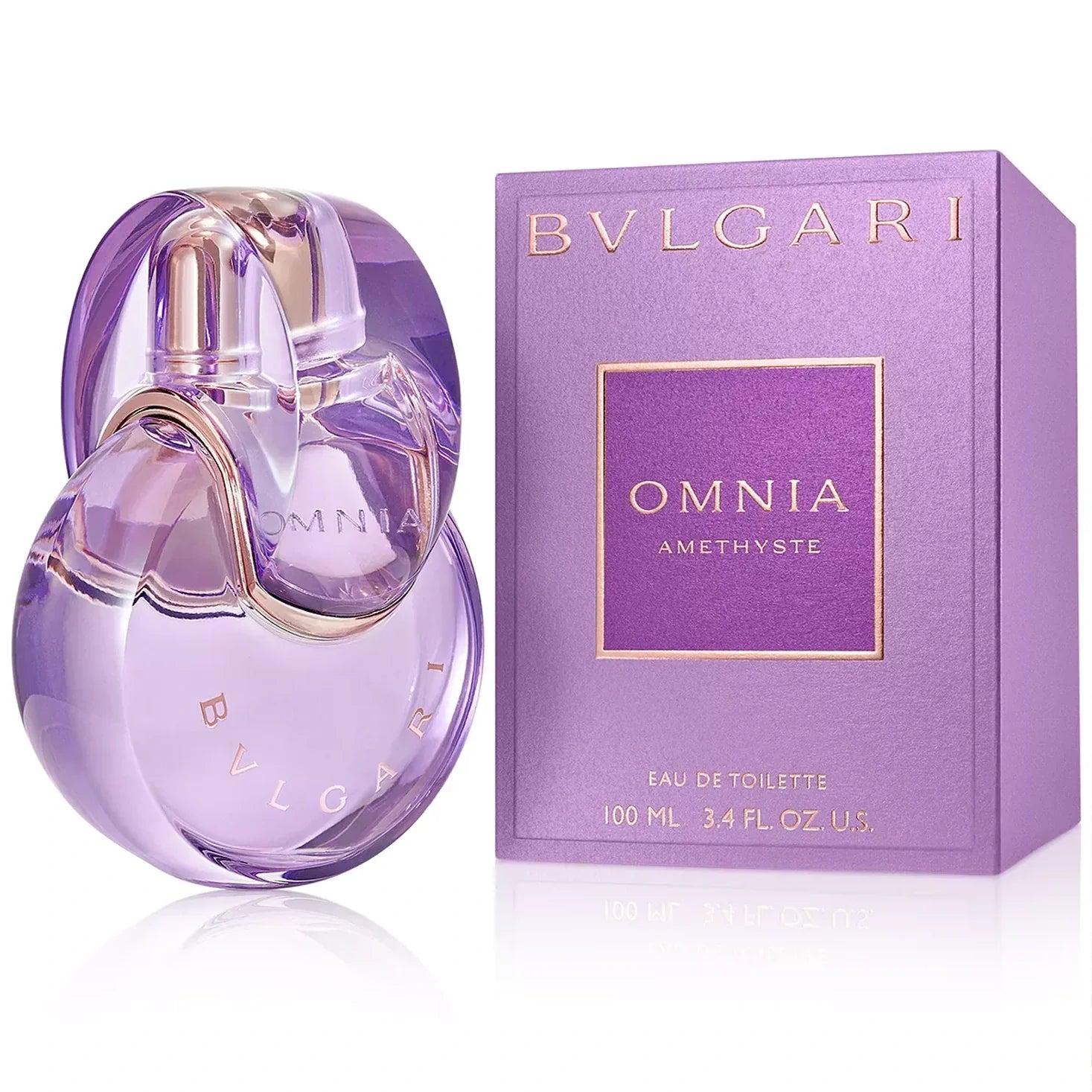 Bvlgari Omnia Amethyste Eau de Toilette 3.4 oz fragrance bottle