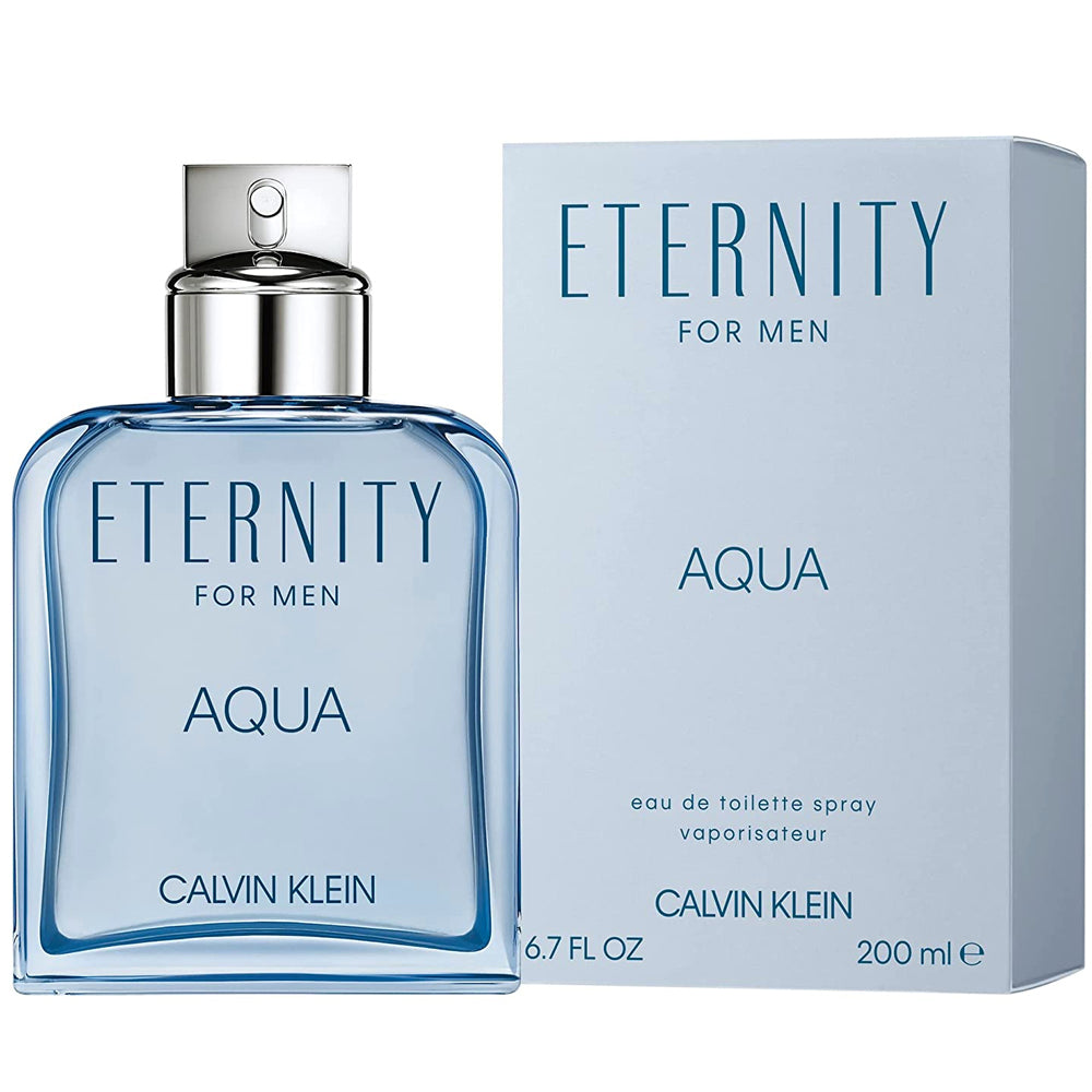 Calvin Klein Eternity Aqua Eau de Toilette 6.7 oz fragrance bottle