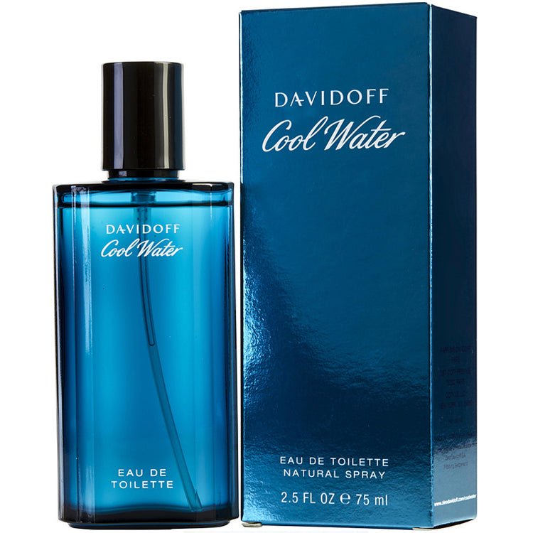 Davidoff Cool Water Eau de Toilette 2.5 oz bottle with presentation box