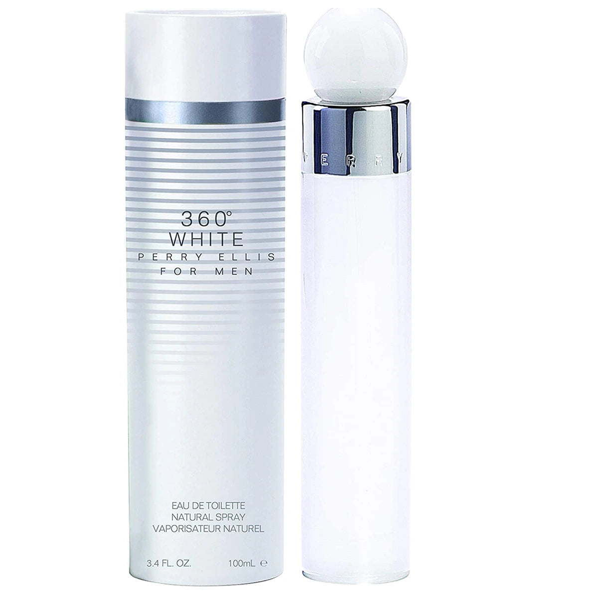 Perry Ellis 360 White Eau de Toilette 3.4 oz fragrance bottle