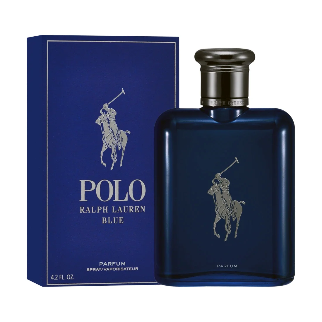 Ralph Lauren Polo Blue Parfum 4.2 oz fragrance bottle