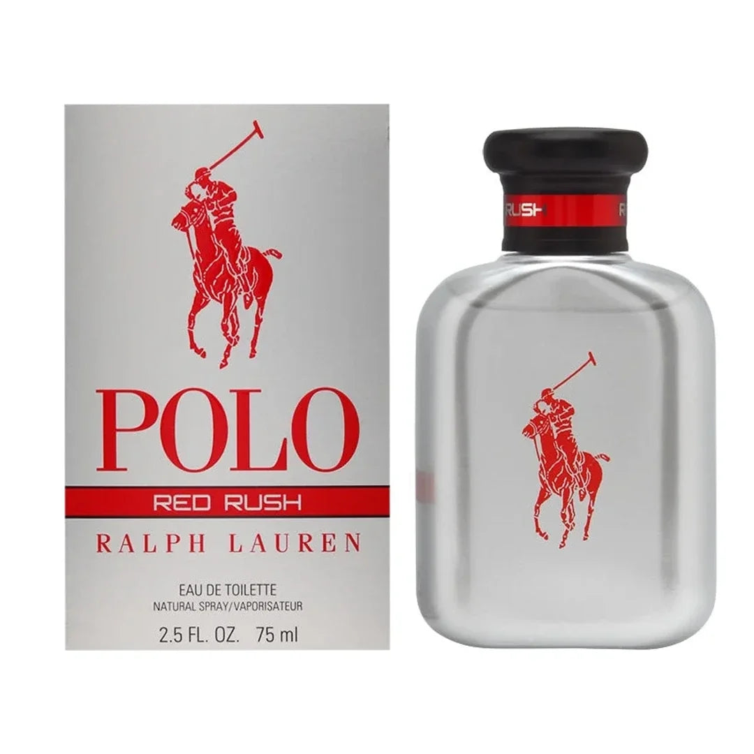 Ralph Lauren Polo Red Rush Eau de Toilette 2.5 oz fragrance bottle