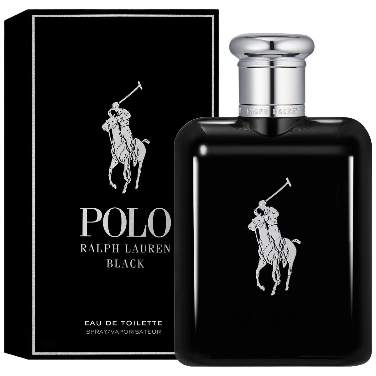 Ralph Lauren Polo Black Eau de Toilette 2.5 oz fragrance bottle