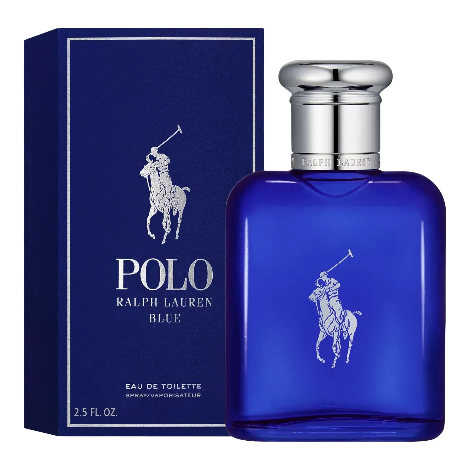 Ralph Lauren Polo Blue Eau de Toilette 2.5 oz fragrance bottle