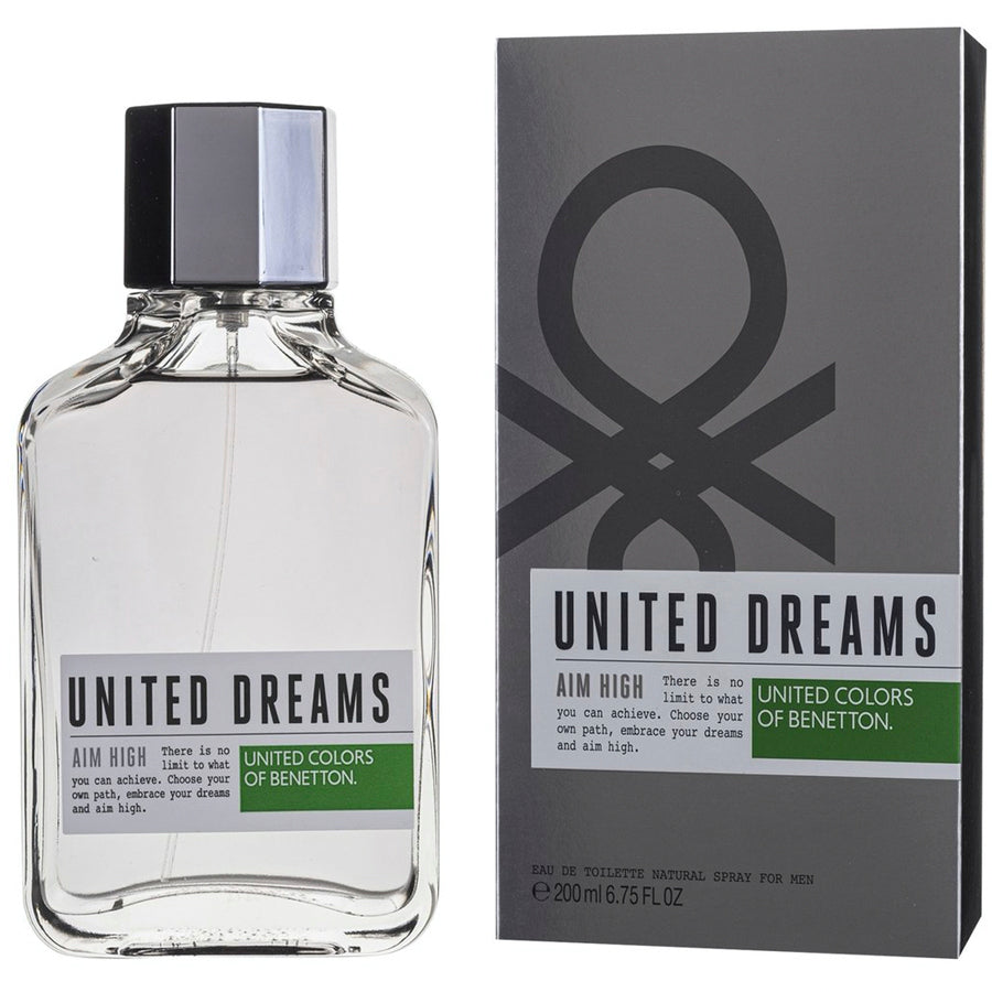Benetton United Dreams Aim High Eau de Toilette 6.7 oz fragrance bottle
