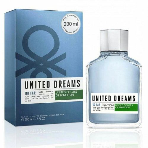 Benetton United Dreams Go Far Eau de Toilette 6.7 oz fragrance bottle