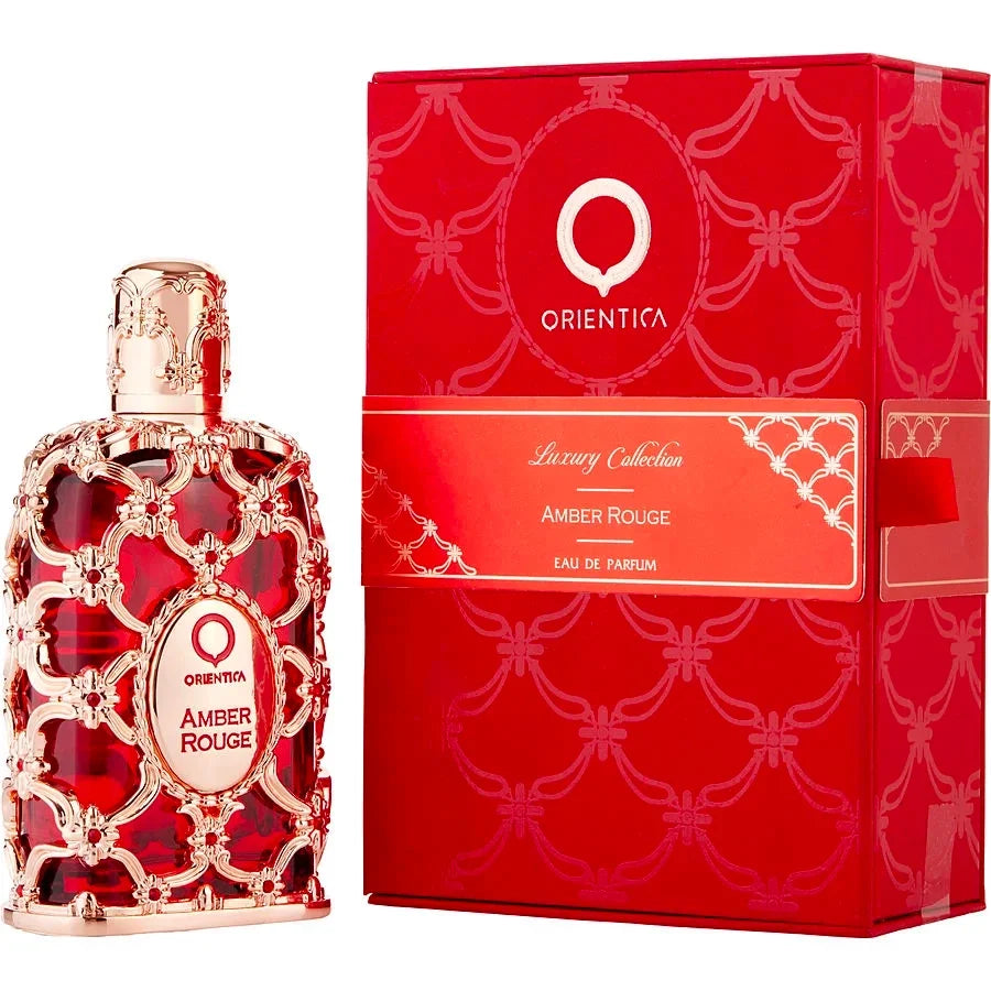 Orientica Amber Rouge Eau de Parfum 2.7 oz fragrance bottle