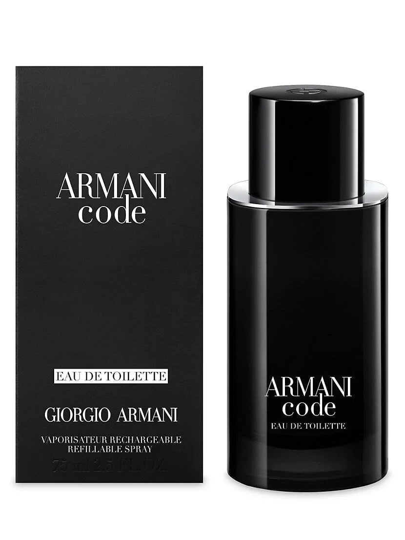 Giorgio Armani Armani Code Refillable Eau de Toilette 2.5 oz fragrance bottle
