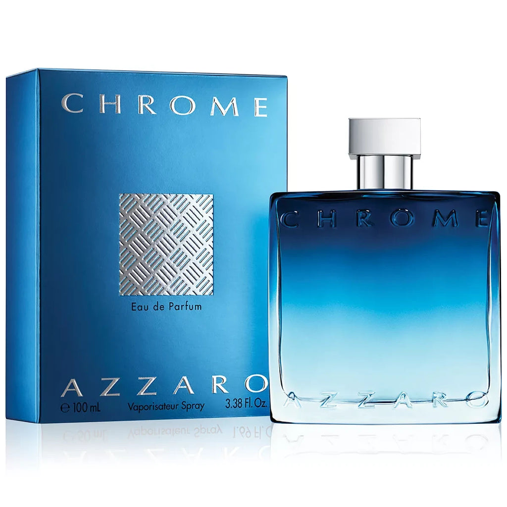 Azzaro Chrome Eau de Parfum 3.4 oz fragrance bottle