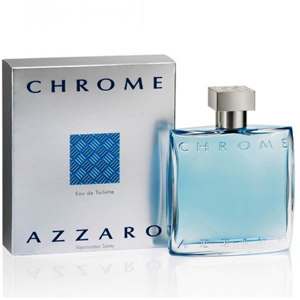 Azzaro Chrome Eau de Toilette 6.8 oz fragrance bottle