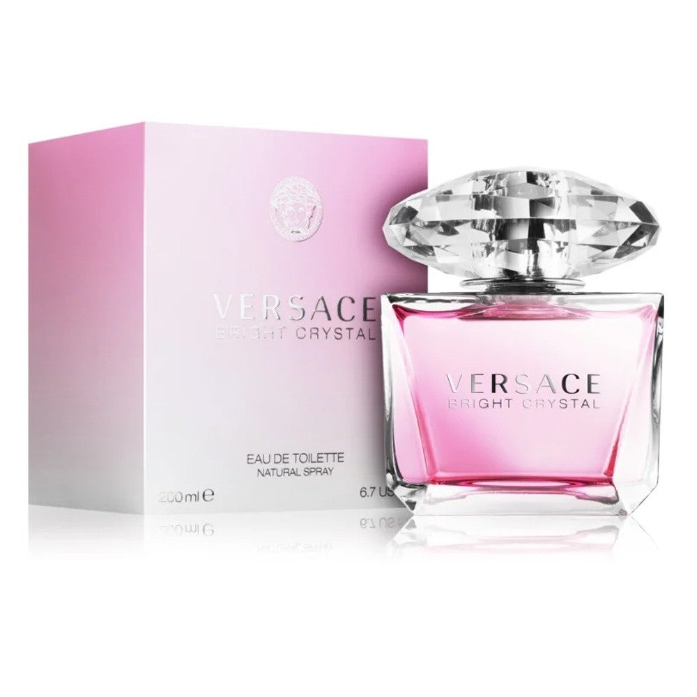 Versace Bright Crystal Eau de Toilette 6.7 oz bottle with presentation box