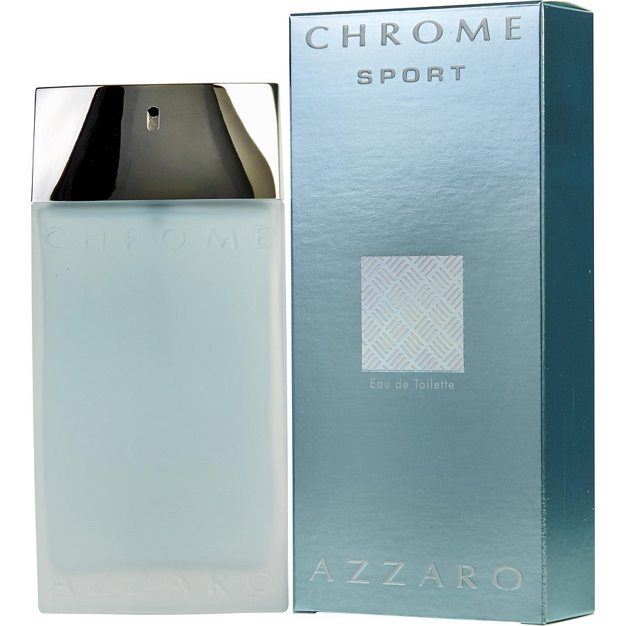 Azzaro Chrome Sport Eau de Toilette 3.4 oz fragrance bottle