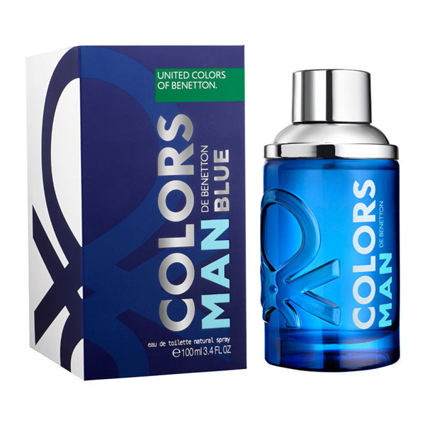Benetton Colors Man Blue Eau de Toilette 3.4 oz fragrance bottle