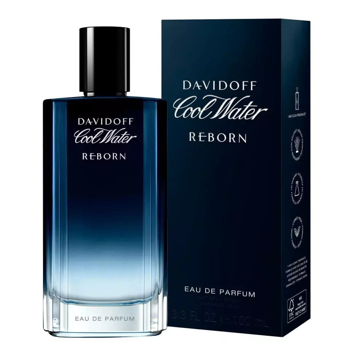 Davidoff Cool Water Reborn Eau de Parfum 3.4 oz fragrance bottle
