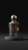 Mossed silver collection perfume bottle