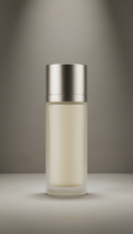 Pure essence in minimalist ivory bottle