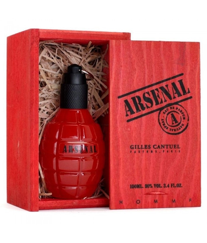 Gilles Cantuel Arsenal Red Eau de Parfum 3.4 oz fragrance bottle