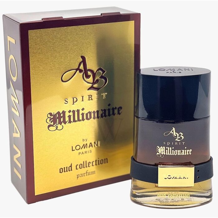 Lomani AB Spirit Millionaire Oud Collection Parfum 3.3 oz fragrance bottle