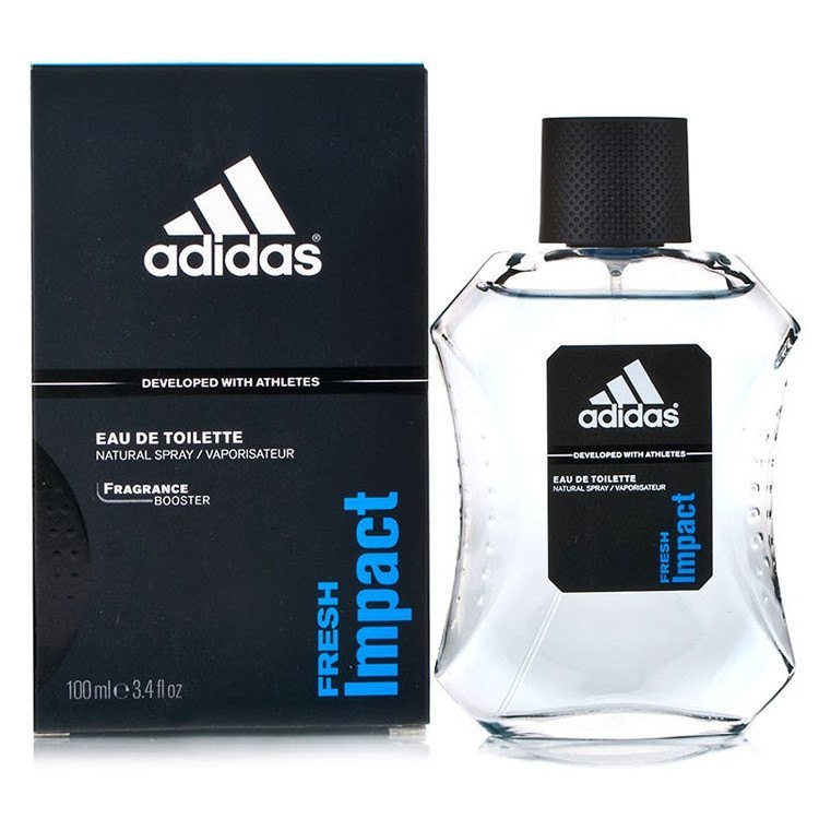 Adidas Fresh Impact Eau de Toilette 3.4 oz fragrance bottle