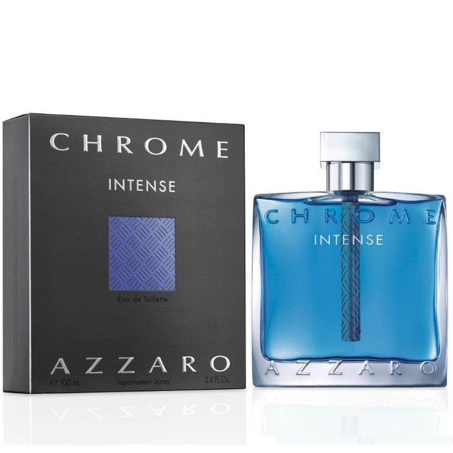Azzaro Chrome Intense Eau de Toilette 3.4 oz fragrance bottle