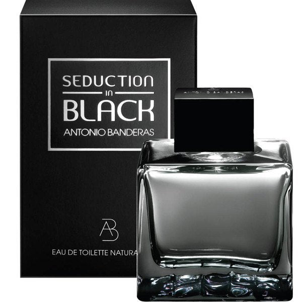 Antonio Banderas Seduction in Black Eau de Toilette 3.4 oz fragrance bottle