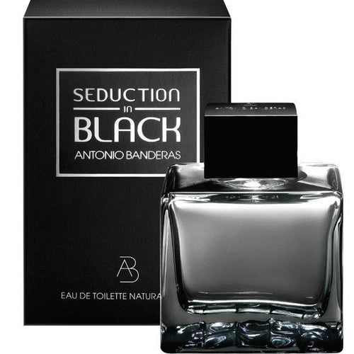 Antonio Banderas Seduction in Black Eau de Toilette 3.4 oz fragrance bottle