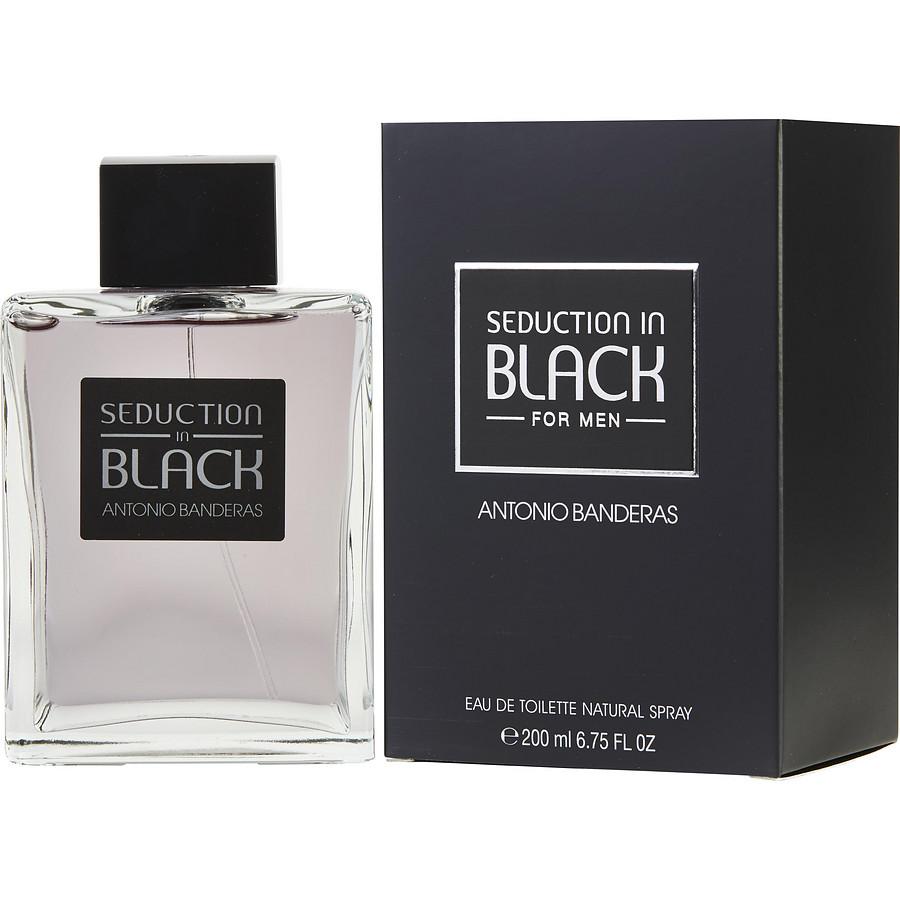 Antonio Banderas Seduction in Black Eau de Toilette 6.8 oz fragrance bottle