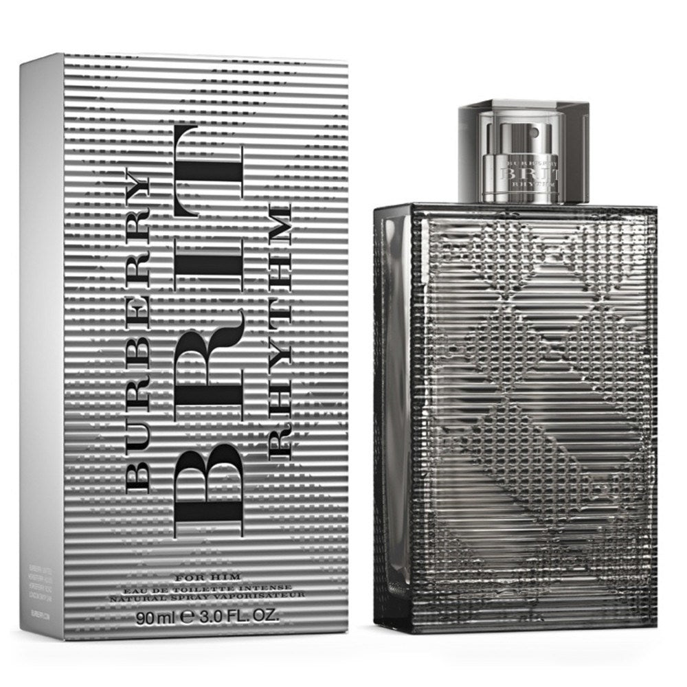 Burberry Brit Rhythm Intense Eau de Toilette 3 oz fragrance bottle