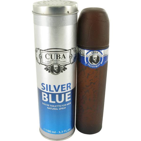Cuba Paris Cuba Silver Blue Eau de Toilette 3.4 oz fragrance bottle