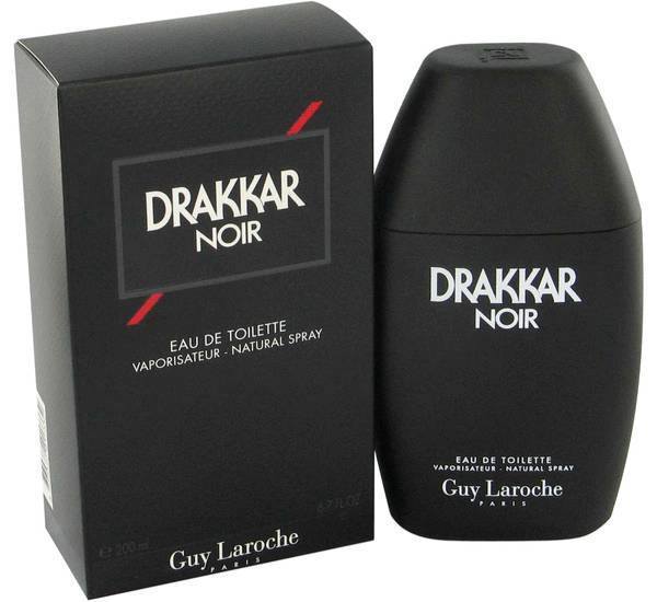 Guy Laroche Drakkar Noir Eau de Toilette 6.7 oz fragrance bottle
