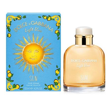 Dolce & Gabbana Light Blue Sun Pour Homme Eau de Toilette 4.2 oz fragrance bottle