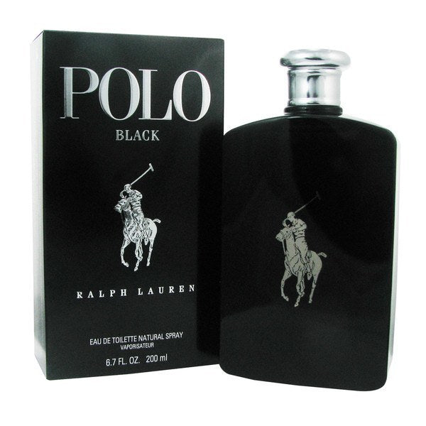 Ralph Lauren Polo Black Eau de Toilette 6.7 oz fragrance bottle