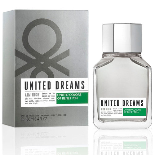 Benetton United Dreams Aim High Eau de Toilette 3.4 oz fragrance bottle