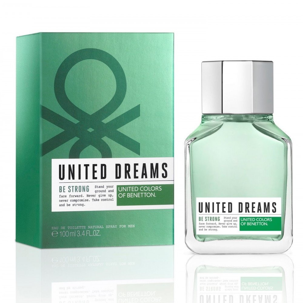 Benetton United Dreams Be Strong Eau de Toilette 3.4 oz fragrance bottle
