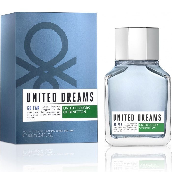 Benetton United Dreams Go Far Eau de Toilette 3.4 oz fragrance bottle