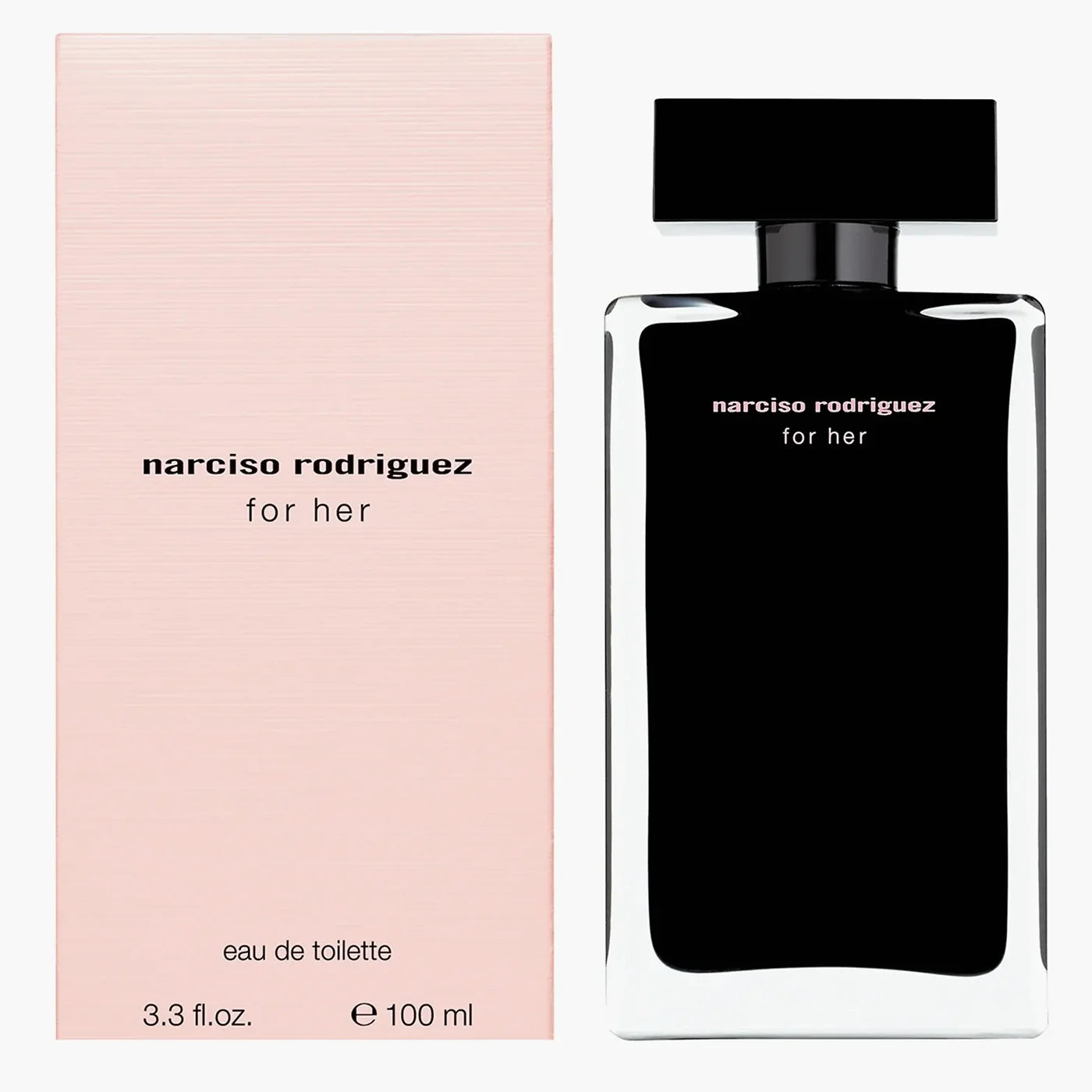 Narciso Rodriguez for her Eau de Toilette 3.4 oz fragrance bottle