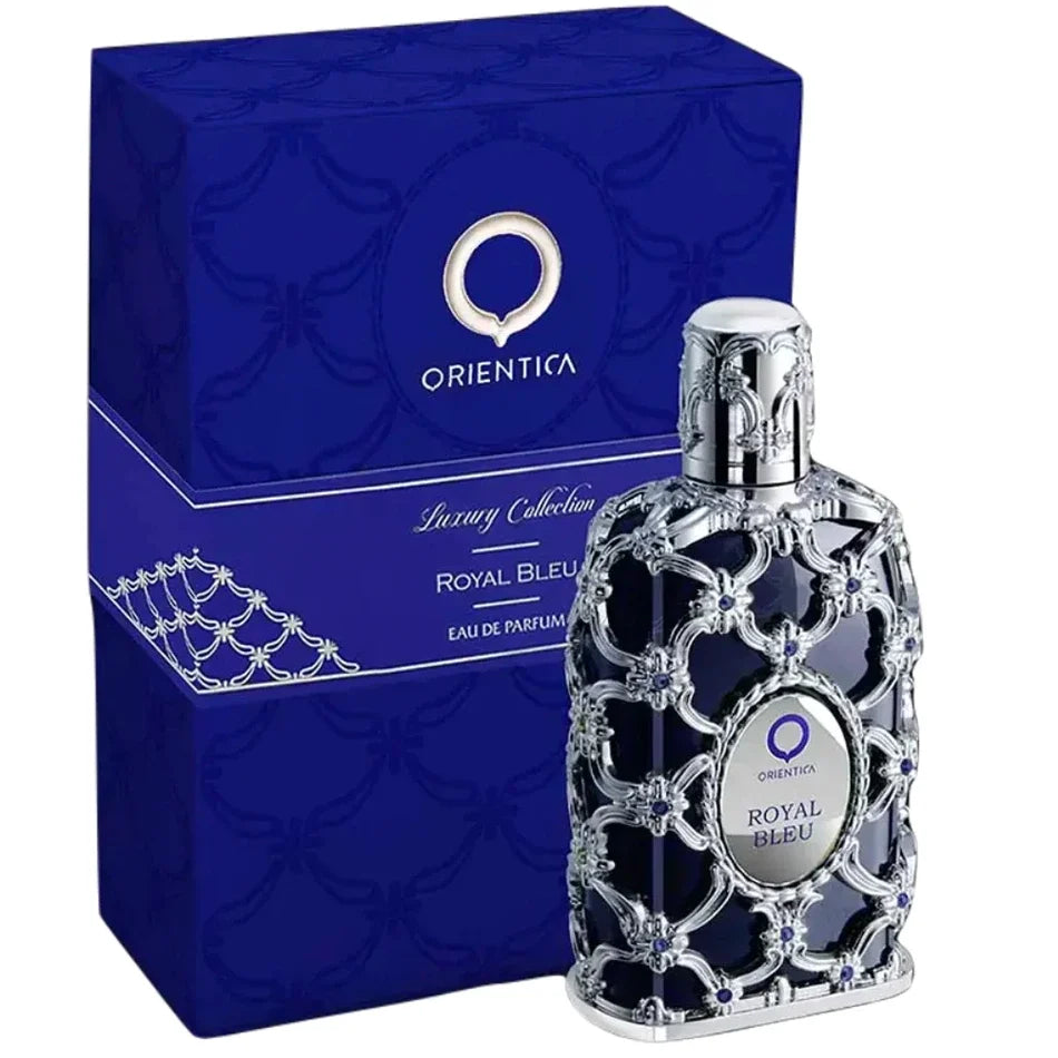 Orientica Royal Bleu Eau de Parfum 2.7 oz fragrance bottle