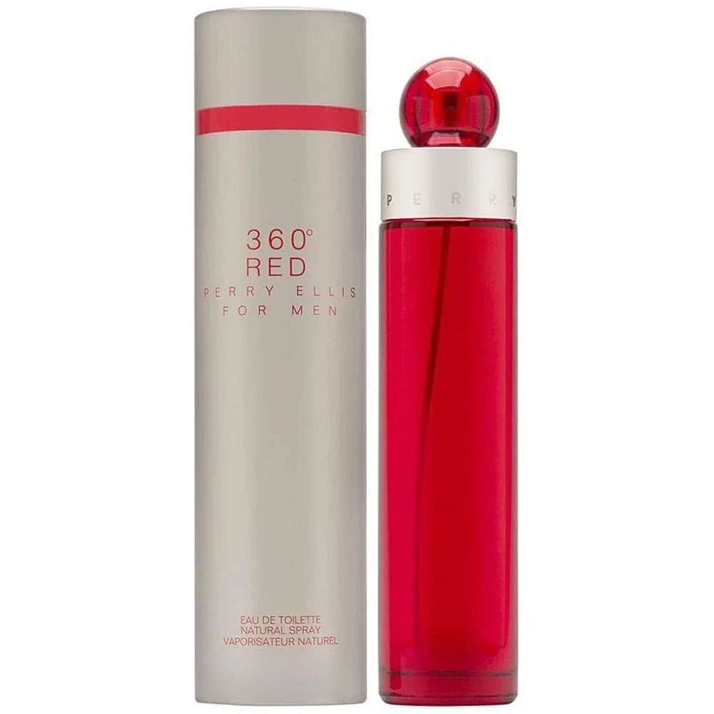 Perry Ellis 360 Red for Men Eau de Toilette 3.4 oz fragrance bottle