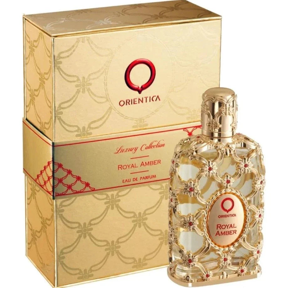 Orientica Royal Amber Eau de Parfum 5.0 oz fragrance bottle