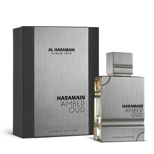 Al Haramain Amber Oud Carbon Edition Eau de Parfum 3.4 oz fragrance bottle