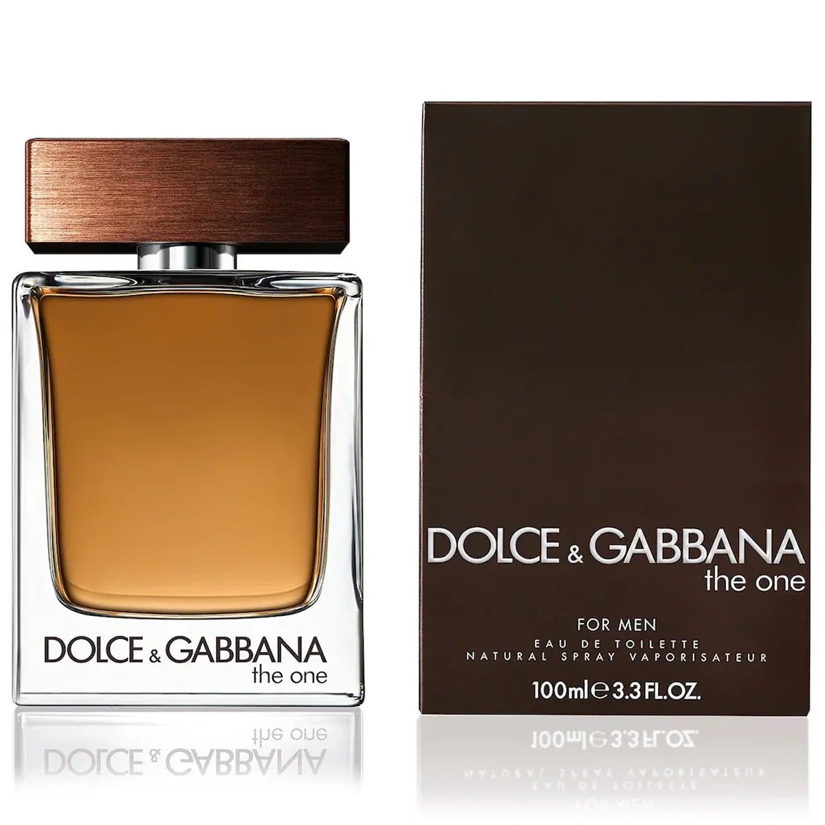 Dolce & Gabbana The One for Men Eau de Toilette 3.4 oz fragrance bottle