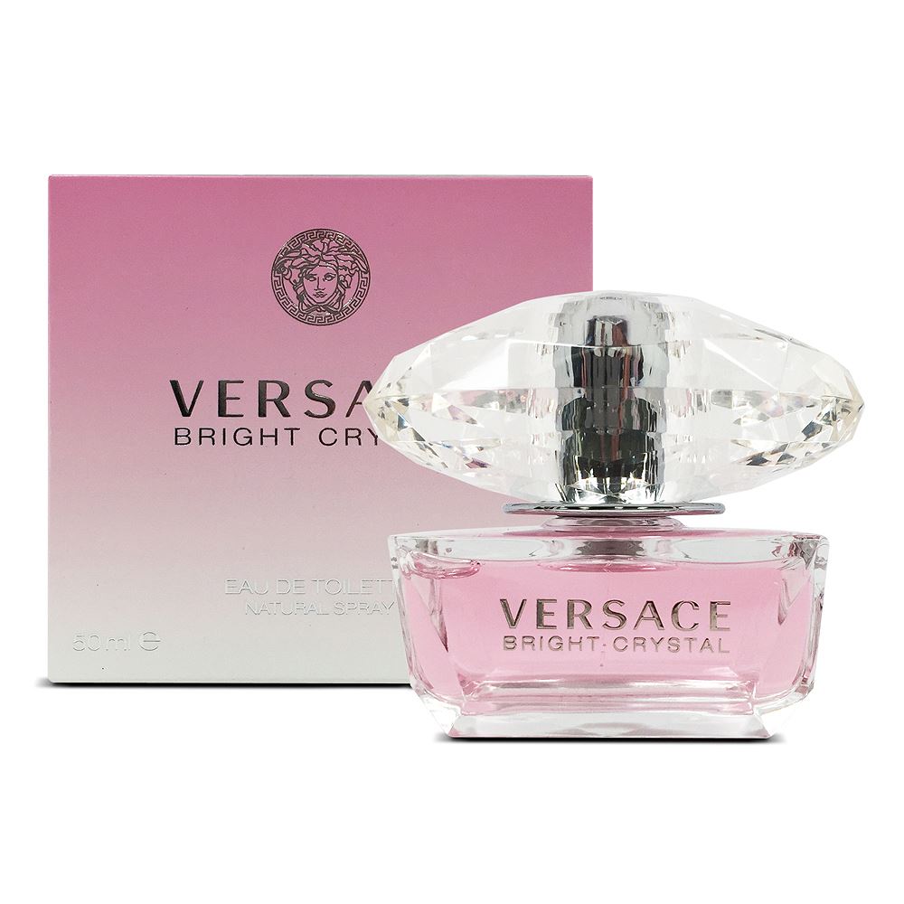 Versace Bright Crystal Eau de Toilette 1.7 oz bottle with presentation box